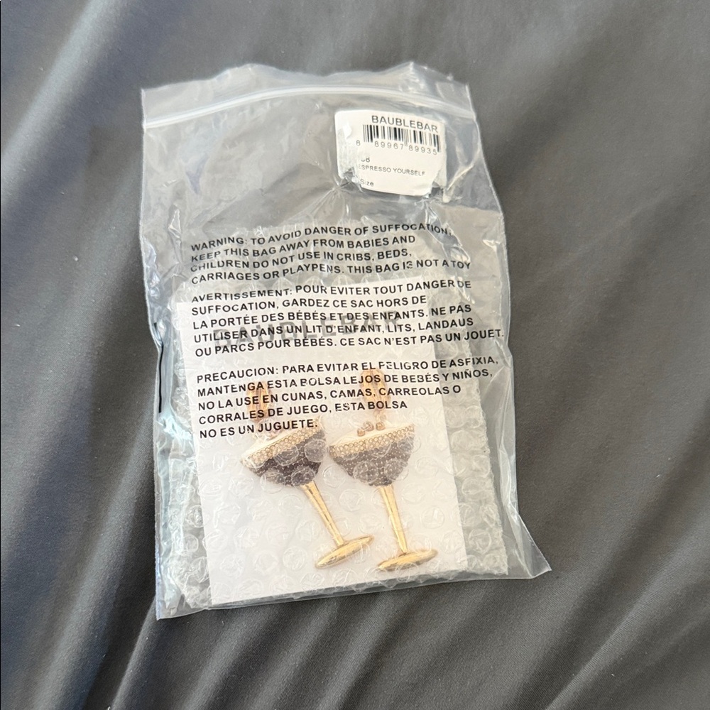 BaubleBar Espresso Martini Earrings BRAND NEW
